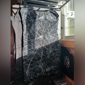 2 pack min dress. Alternative dresses black, and spiderweb design